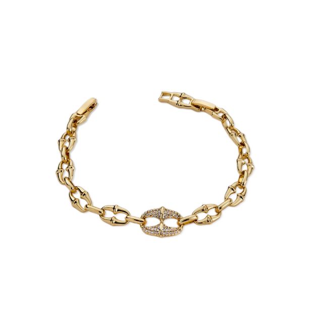 14K Altın Kaplama Mask Bileklik resmi