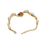 Mesmera 14K Altın Kaplama Damla Sıralı Taşlı Bileklik resmi