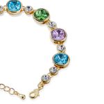 Mesmera 14K Altın Kaplama Renklı Taşlı Bileklik resmi