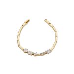 Mesmera 14K Altın Kaplama Taşlı Bileklik resmi