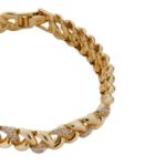 Mesmera Altın Kaplama Taşlı Bileklik 17 cm resmi