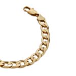 Mesmera Altın Kaplama Klasik Zincir Bileklik 19 cm resmi