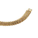 Mesmera Altın Kaplama Hasır Zincir Bileklik 19 cm resmi