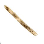 Mesmera Altın Kaplama Hasır Zincir Bileklik 19 cm resmi