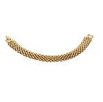 Mesmera Altın Kaplama Hasır Zincir Bileklik 19 cm resmi