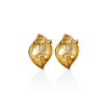 Mesmera 14K Altın Kaplama Damla Küpe resmi