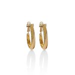 Mesmera 14K Kaplama Halka Küpe resmi