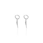 Mesmera Melekli Küpe Gümüş Kaplama resmi